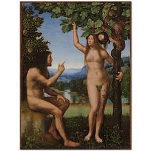 The Temptation of Adam and Eve by Mariotto Albertinelli