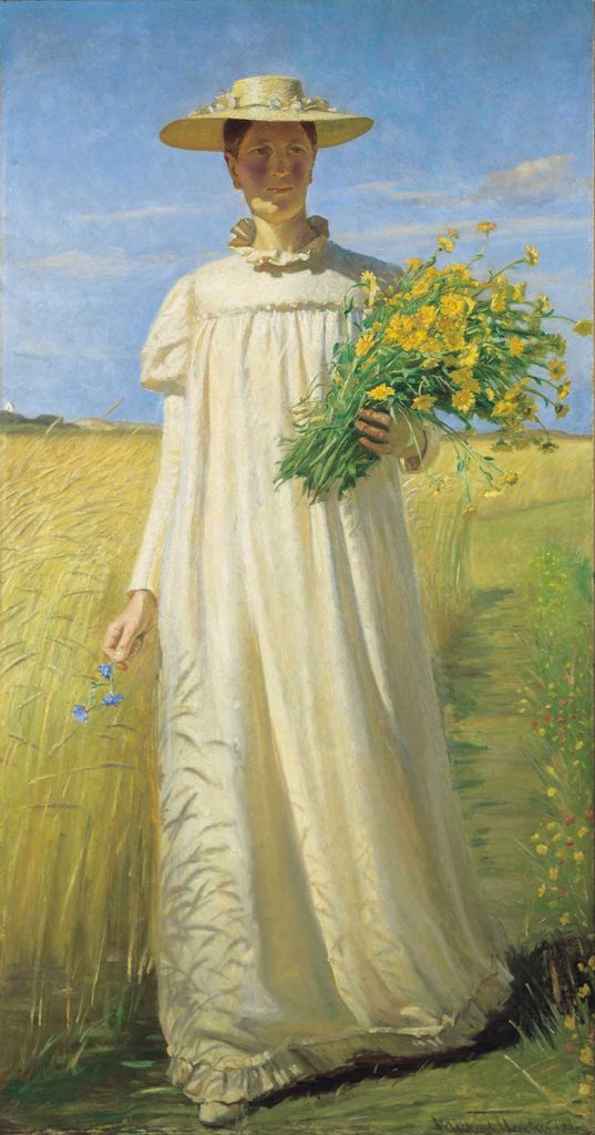 Anna Archer Returning from the Field by Michael Peter Ancher