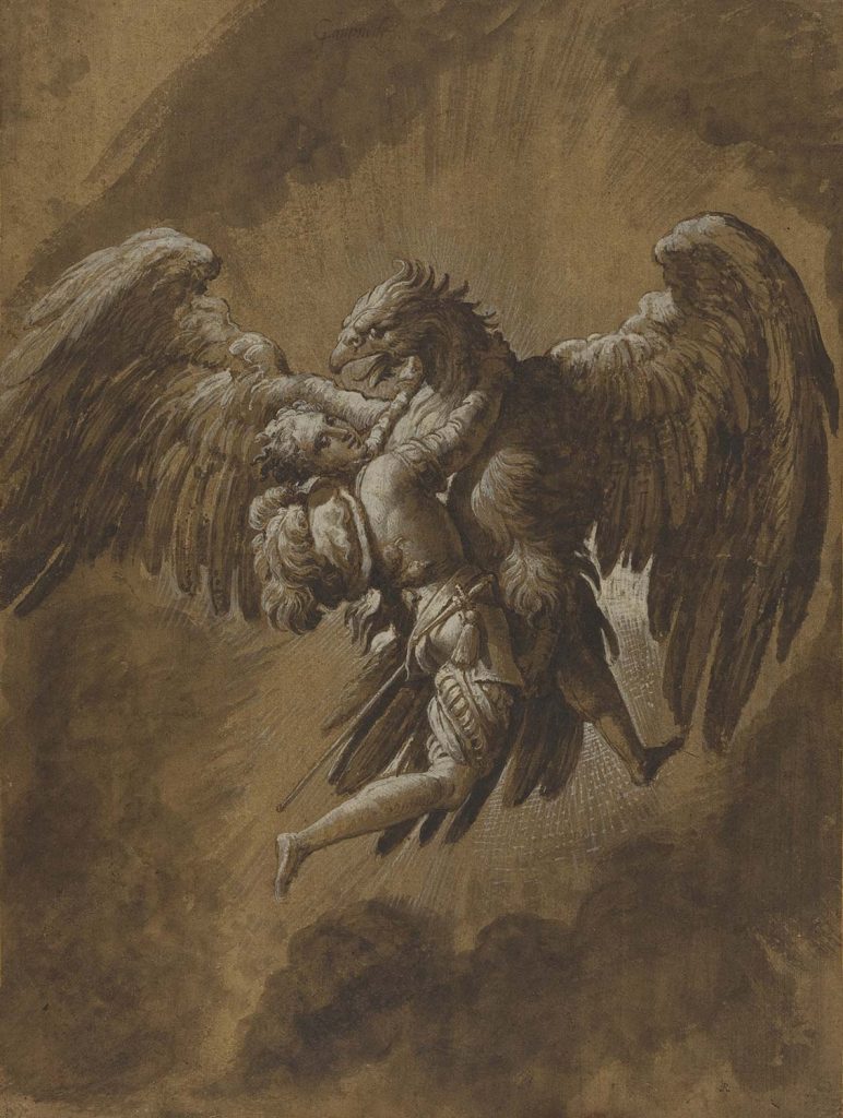 The Rape of Ganymede by Niccolò dell'Abbate