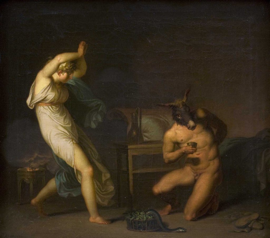 Fotis sees her Lover Lucius Transformed into an Ass by Nicolai Abildgaard