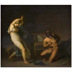 Fotis sees her Lover Lucius Transformed into an Ass by Nicolai Abildgaard