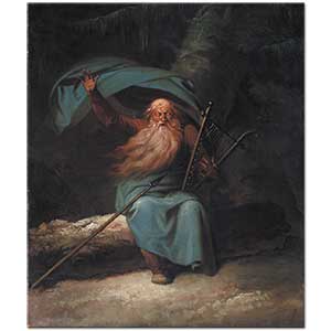 Ossian Singing His Swan Song by Nicolai Abildgaard