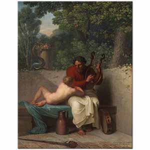 The Greek Poet Anacreon and Bathyll by Nicolai Abildgaard
