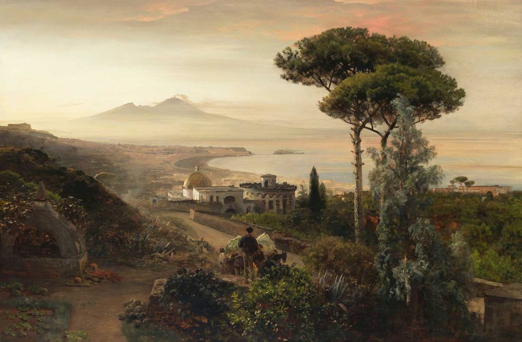 A View to Vesuvius by Oswald Achenbach