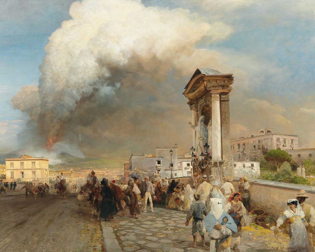 The Eruption of Vesuvius by Oswald Achenbach