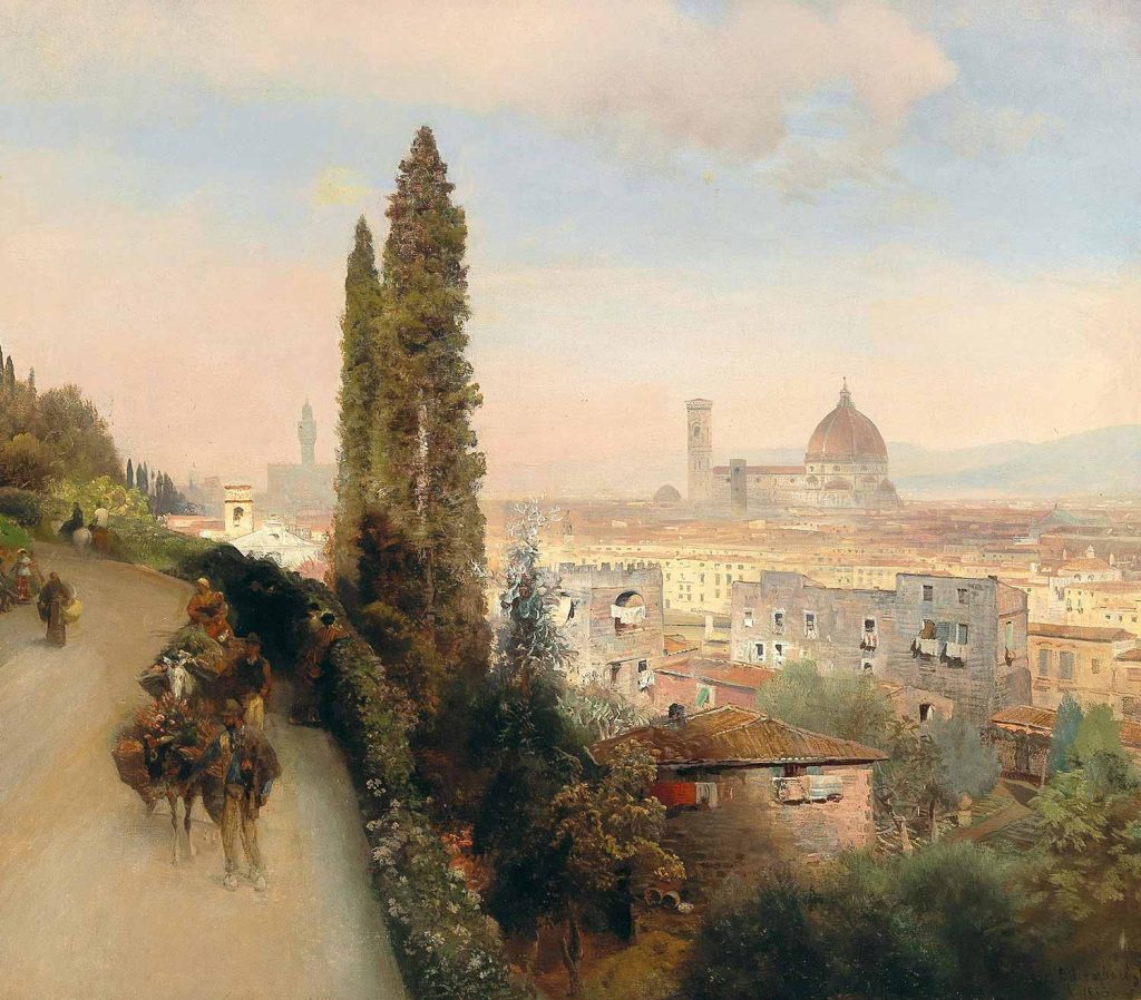 View of Florence by Oswald Achenbach