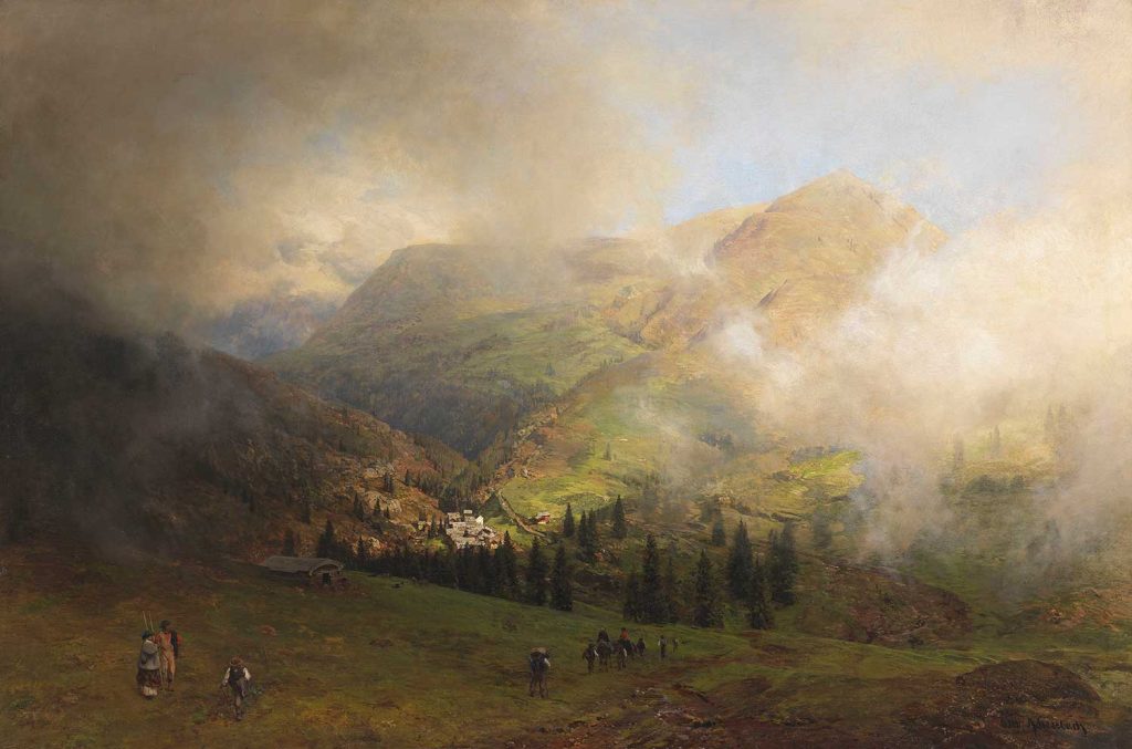 View to Rigi by Oswald Achenbach