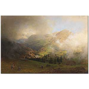 View to Rigi by Oswald Achenbach