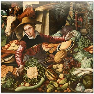 Vegetable Seller by Pieter Aertsen