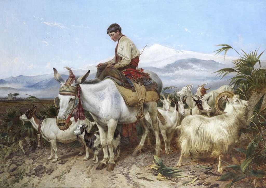 The Vega of Granada Returning from Pastures by Richard Ansdell