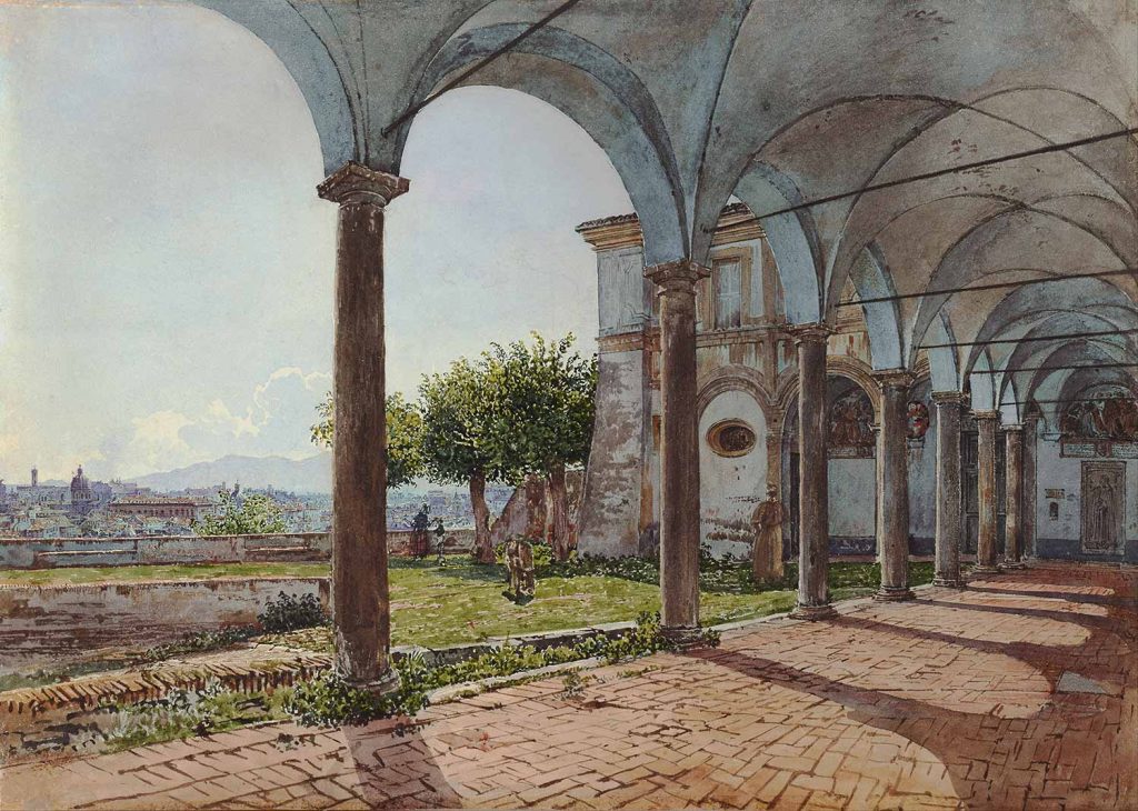 View from Sant'Onofrio on Rome by Rudolf Ritter von Alt