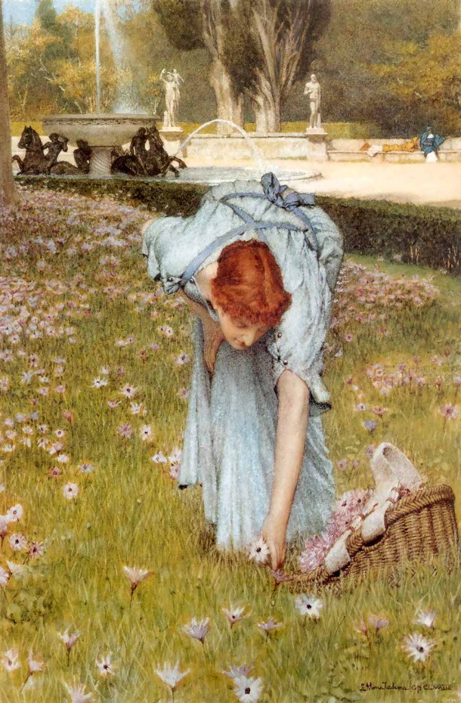 Spring in the Garden by Sir Lawrence Alma Tadema