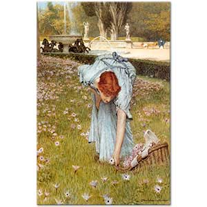 Spring in the Garden by Sir Lawrence Alma Tadema