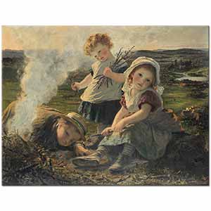 The Bonfire by Sophie Gengembre Anderson