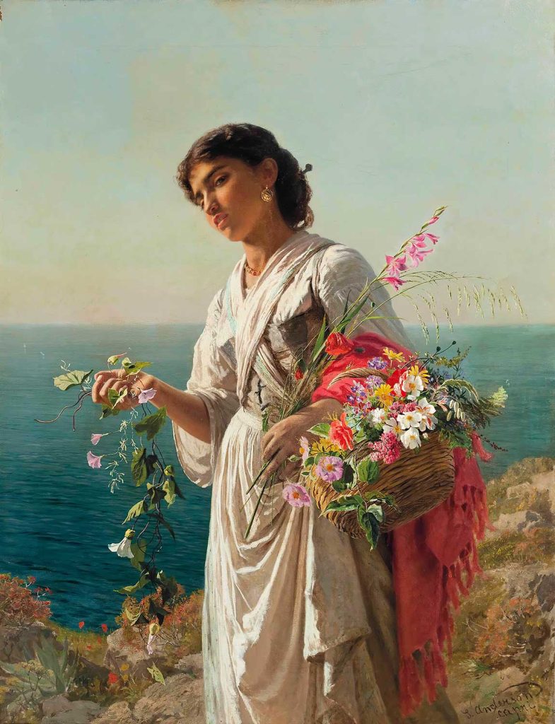 The Flower Girl Capri by Sophie Gengembre Anderson
