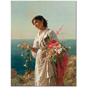 The Flower Girl Capri by Sophie Gengembre Anderson