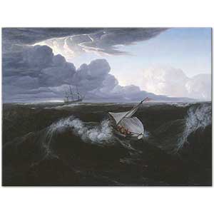 Storm Rising at Sea by Washington Allston