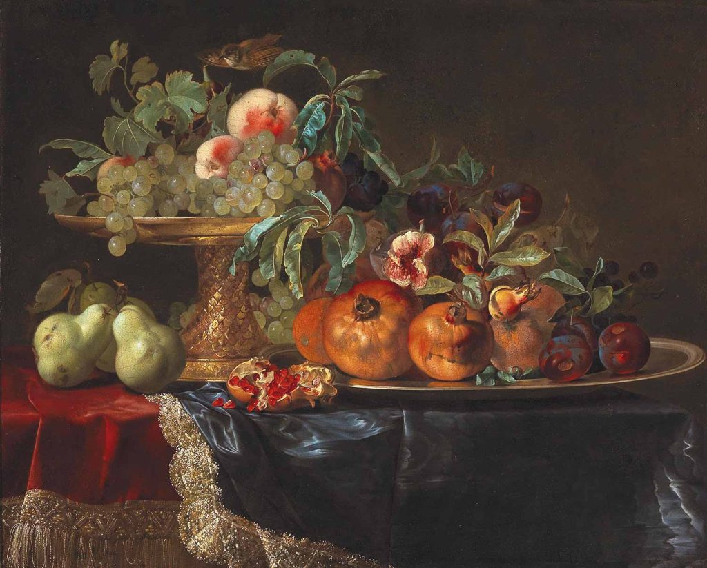 Still Life of Fruit with a Gilt Tazza by Willem van Aelst