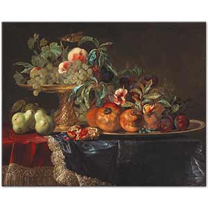 Still Life of Fruit with a Gilt Tazza by Willem van Aelst