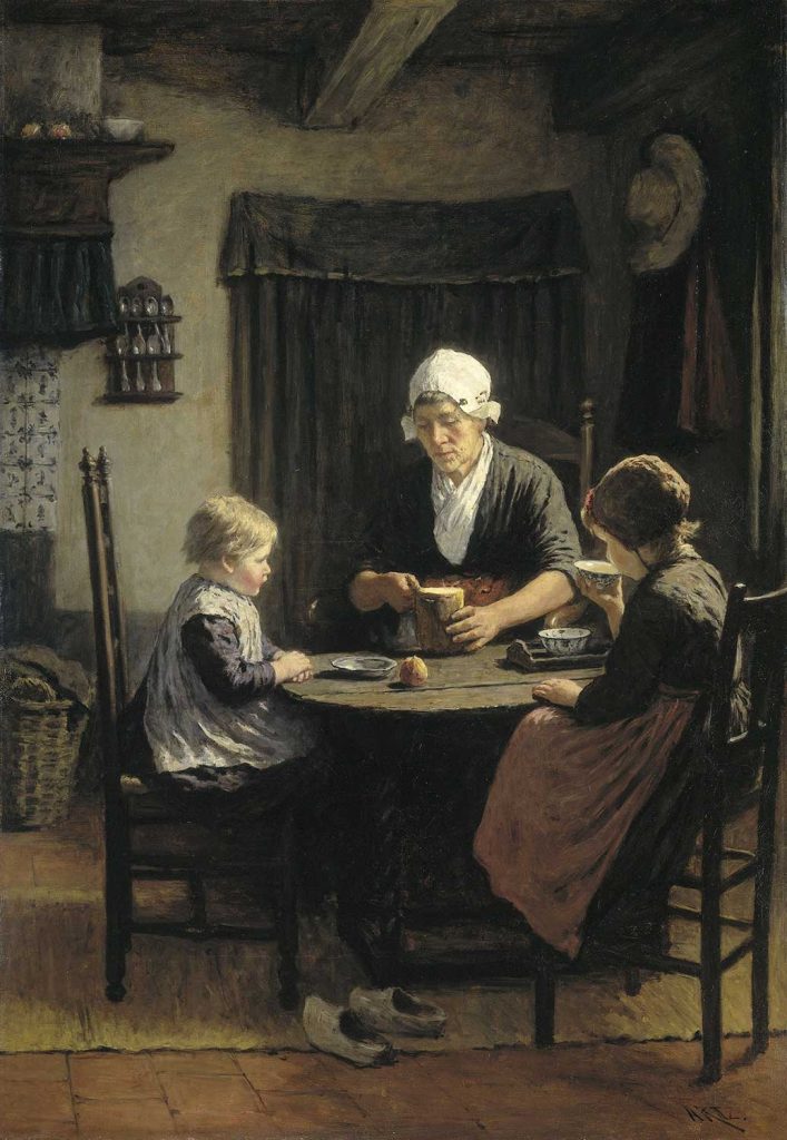 At Grandmother’s by Adolph Artz