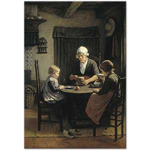 At Grandmother’s by Adolph Artz