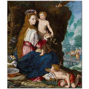 Madonna with the Infant Saint John the Baptist by Alessandro Allori