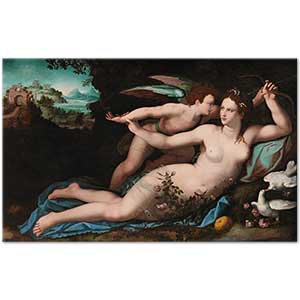 Venus Disarming Cupid by Alessandro Allori