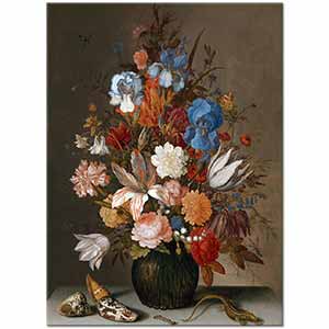 Still Life with Flowers by Balthasar van der Ast