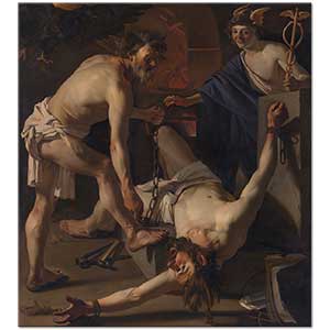 Prometheus Chained by Vulcan by Dirck van Baburen