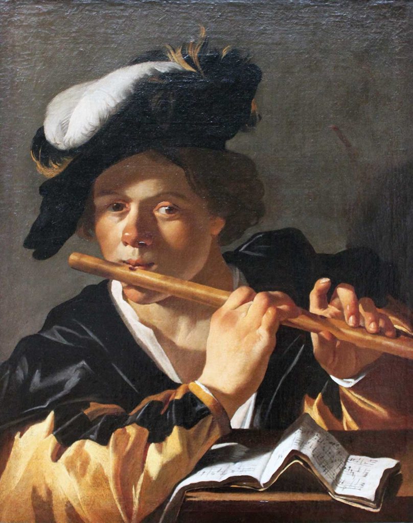 The Flute Player by Dirck van Baburen