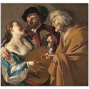 The Procuress by Dirck van Baburen