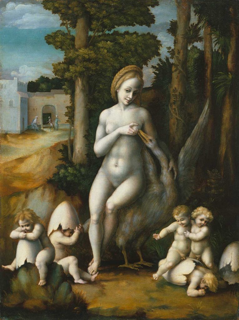 Leda and the Swan by Francesco Bacchiacca