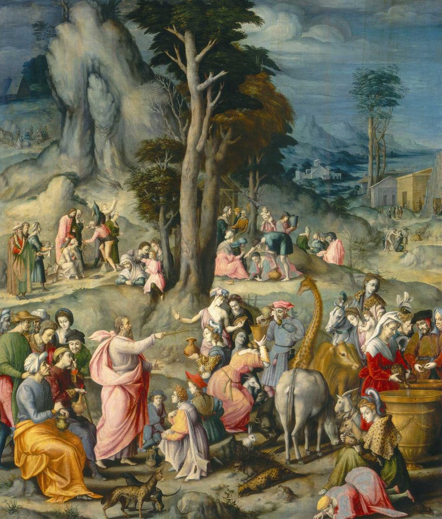 The Gathering of Manna by Bacchiacca