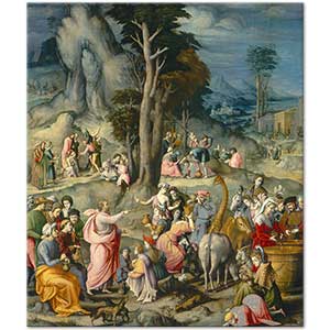 The Gathering of Manna by Bacchiacca