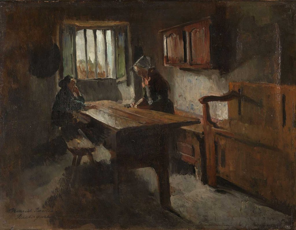 Farm Interior from Rochefort by Harriet Backer