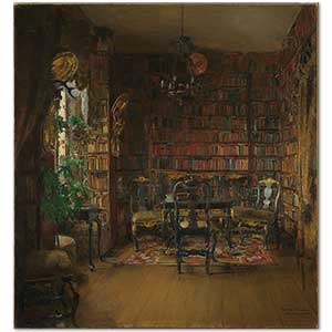 The Library of Thorvald Boeck by Harriet Backer