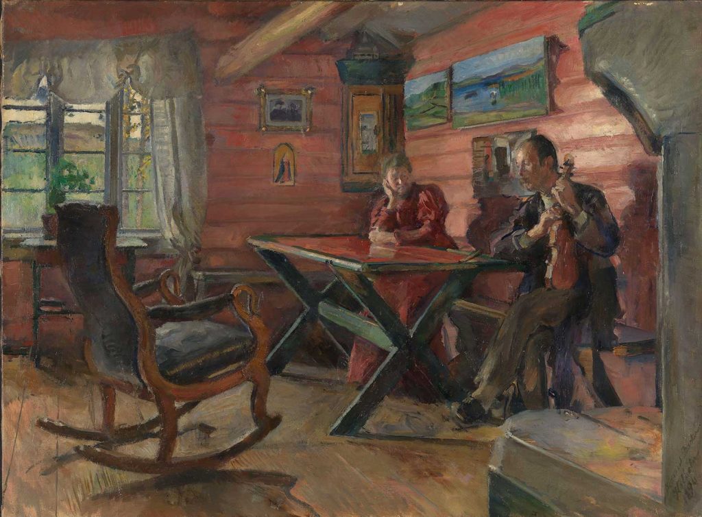 The Living Room at Kolbotn by Harriet Backer