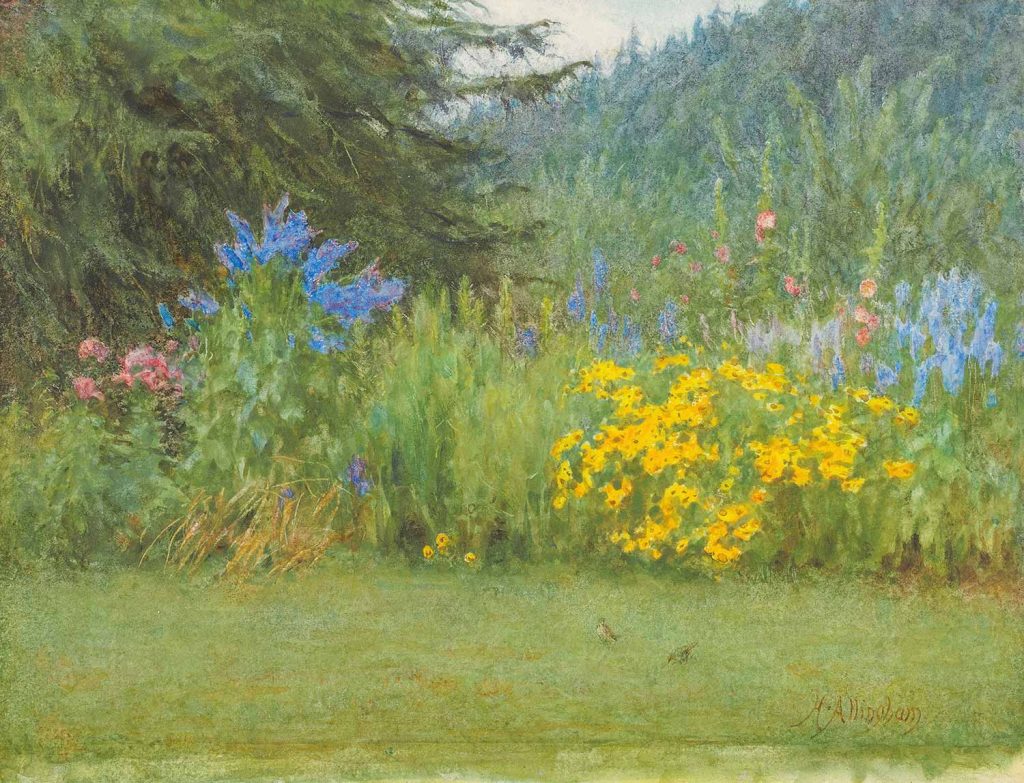 In A Surrey Garden by Helen Allingham