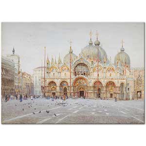 The Basilica San Marco Venice by Helen Allingham
