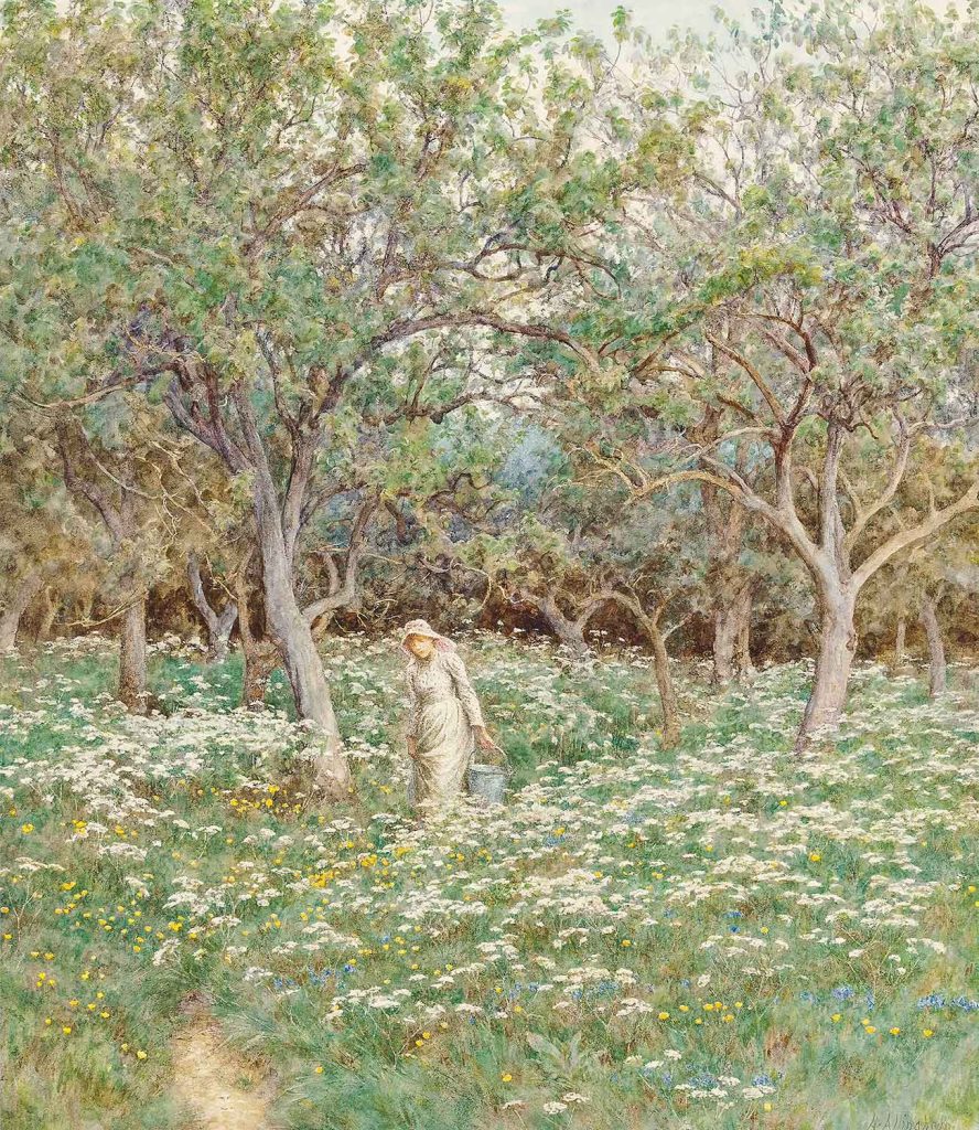 Woodland Flowers by Helen Allingham