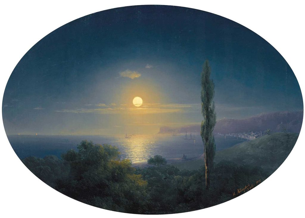 Crimean Coast by Moonlight by Ivan Aivazovsky