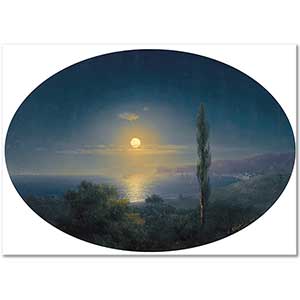 Crimean Coast by Moonlight by Ivan Aivazovsky