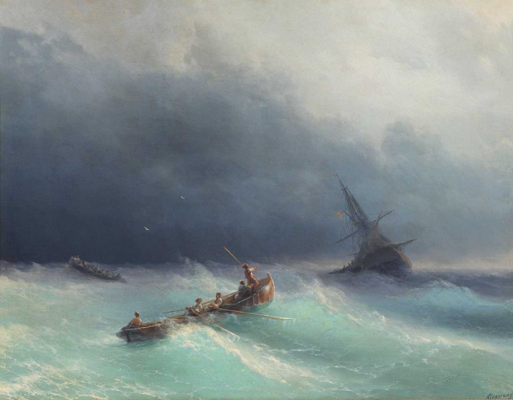 Storm at Sea by Ivan Aivazovsky