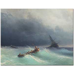 Storm at Sea by Ivan Aivazovsky