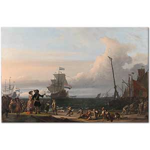 Dutch Ships in the Roadstead of Texel by Ludolf Backhuysen