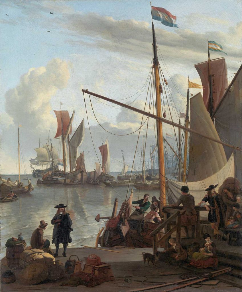 The Y at Amsterdam Seen from the Mosselsteiger by Ludolf Backhuysen