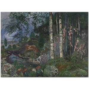 Foxgloves by Nikolai Astrup