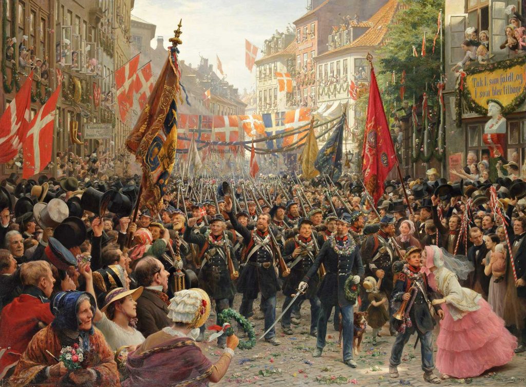 Danish Soldiers Return to Copenhagen by Otto Bache