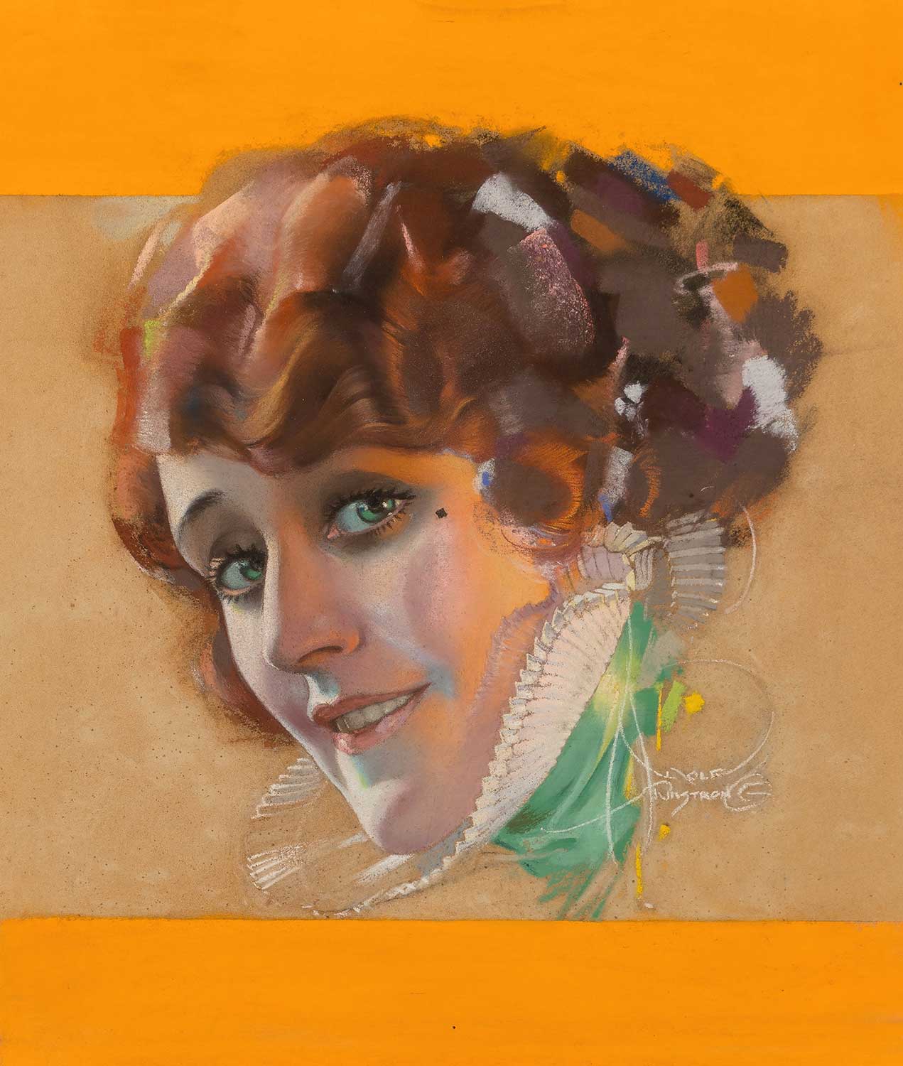 Portrait of Olga Petrova by Rolf Armstrong | Kalligone