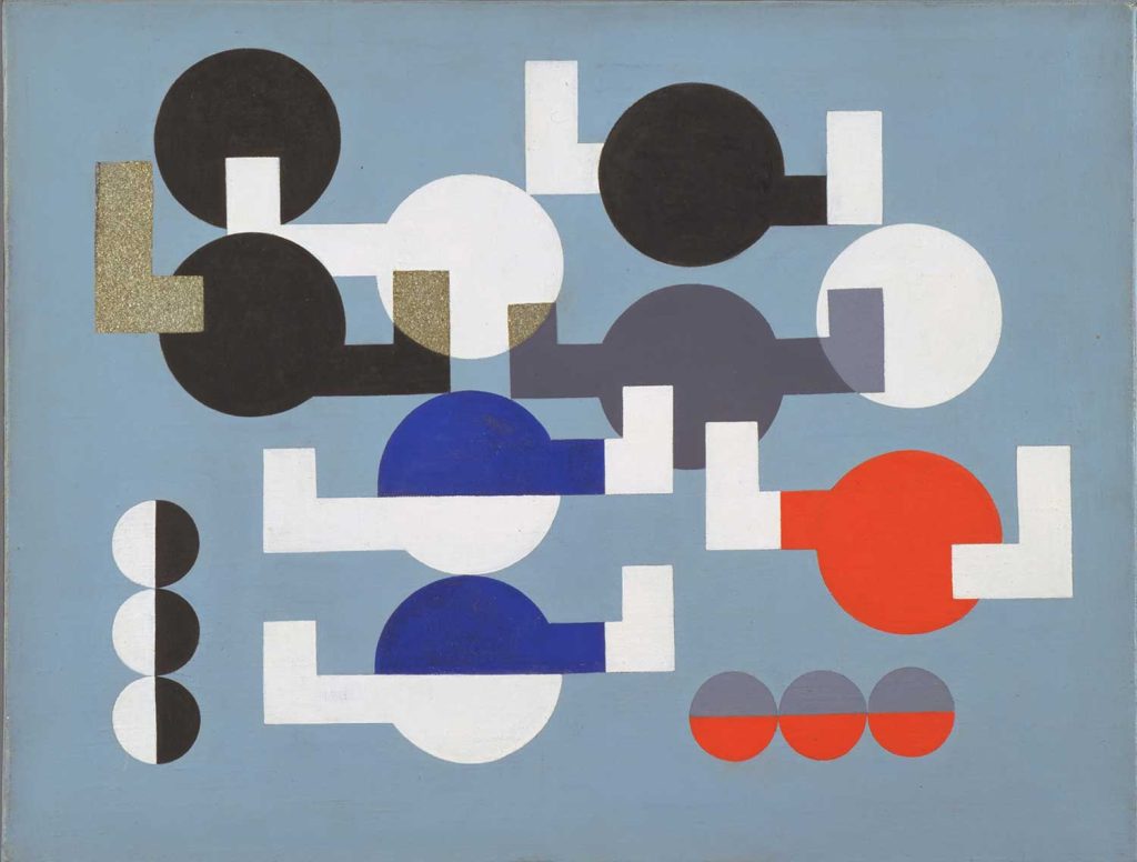 Composition of Circles and Overlapping Angles by Sophie Taeuber Arp